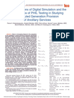 The Limitations of Digital Simulation and The Advantages of PHIL Testing in Studying Distributed Generation Provision of Ancillary Services