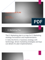 E-Marketing Plan: Dr. Ashish Sonker Ims Lucknow University