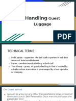 Handling Guest Luggage