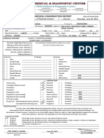 Medical Examination Report: (PINK MED Medical & Diagnostic Center)