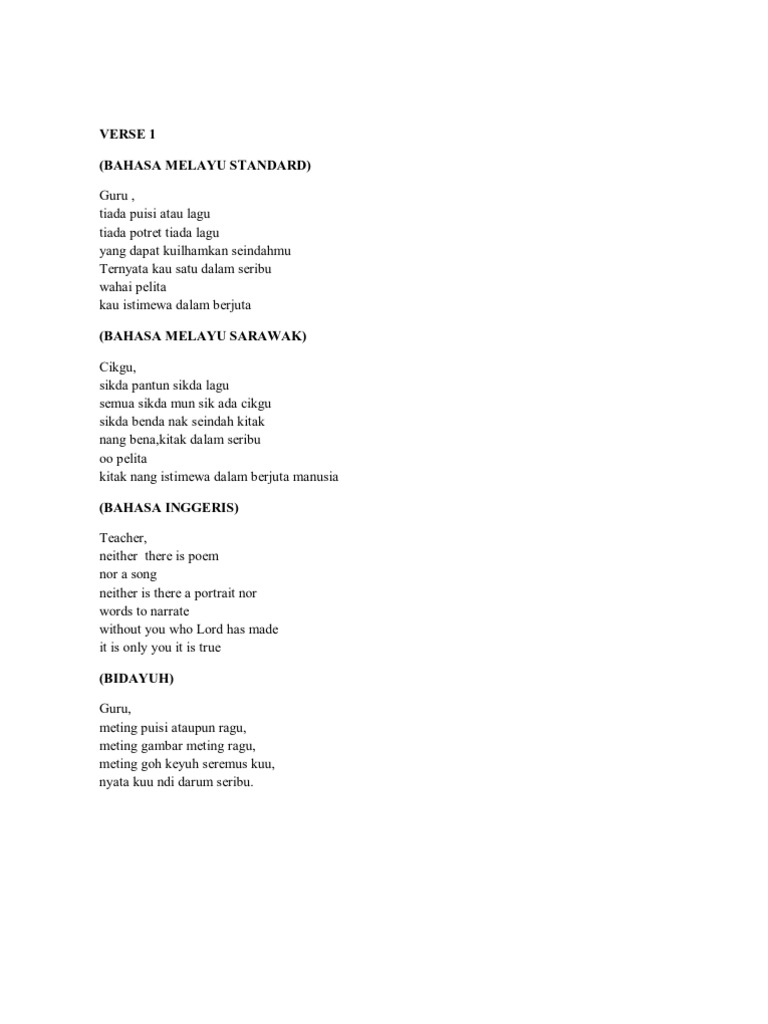 Sajak Hari Guru Pdf