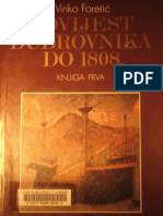 Vinko Foretic - Povijest Dubrovnik A Do 1808. Godine - Knjiga Prva