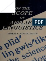 On The Scope of Linguistics