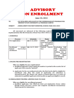Enrollment Procedure For New Undergraduates, First Semester, Sy 2022-2023
