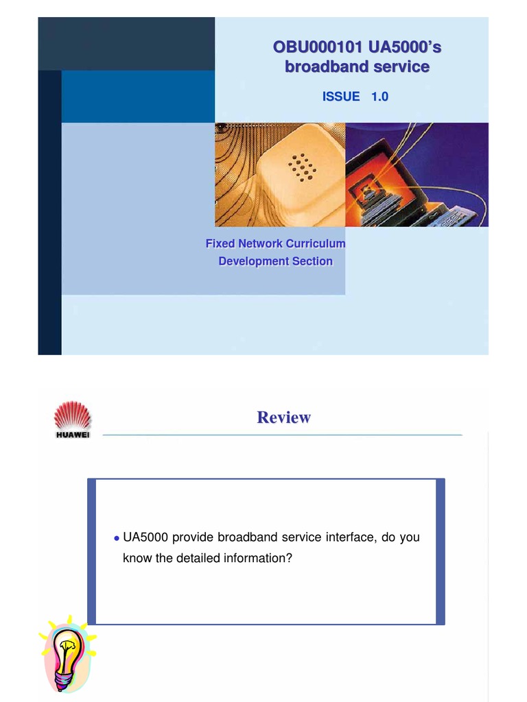 UA5000 Broadband Service Overview | PDF | Asynchronous Transfer Mode ...