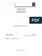 Informe de pasantías en Hidrocentro sobre sistema de bombeo de aguas residuales