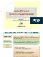 Kajian Penawaran Jasa Service Genset