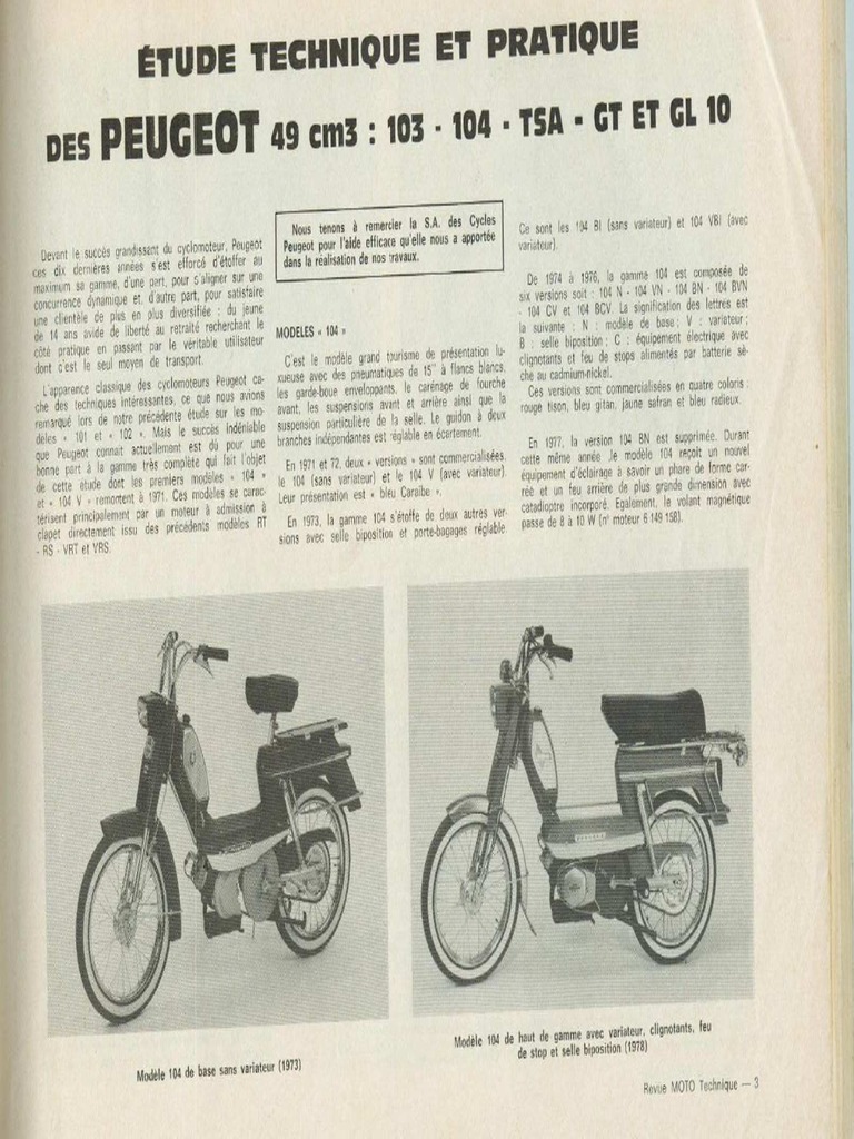 Peugeot 103 | PDF