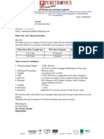 Ukb Electronics Quotation for Ceramic Tubes Doc No.17268 