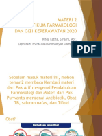 Materi 2 Prakt Farmakologi Keperawatan UNISA 2020