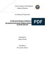 ASSESSMENT PAPER - Philippine Society and Revolution