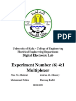 Experiment Number (6) 4:1 Multiplexer: Digital Electronic Lab