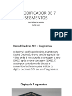 Decodificador BCD 7 segmentos