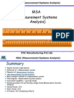 MSA (Measurement Systems Analysis)