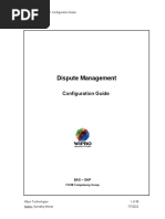 Dispute Management: Configuration Guide