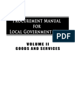 Procurment Manual For LGUs