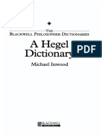 A Hegel Dictionary - Michael Inwood