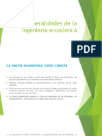 Ingeniería económica: generalidades y aplicaciones