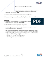 Blood Alcohol Determination Worksheet Key - 0