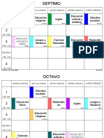 Horario de Evaluaciones Quimestrales-Por Aula