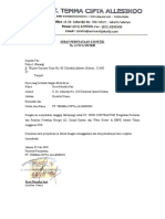 Surat dukungan PT TCA untuk CV Indo Contractor