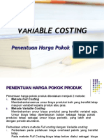 VC untuk penentuan harga pokok