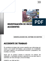 Investigación de Accidentes e Incidentes