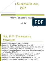 Indian Succession Act, 1925: Part VI: Chapter I To XXIII Unit IV DPK