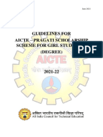 AICTE Pragati Scheme Guidelines - Degree