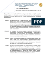 Posicionamineto de Subcomision Mixta