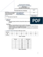 Informe de Laboratorio. Punto Isoeléctrico de La Caseìna.