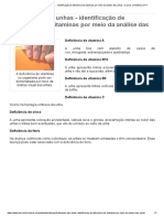 Identificando Deficiência de Vitaminas Por Meio Das Unhas