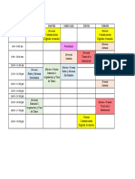 Horario de Clases 6ciclo