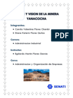 Mision y Vision de Yanacocha