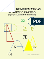 Manual de Matemáticas 4º Académicas (Y Casi 1º Bachillerato)