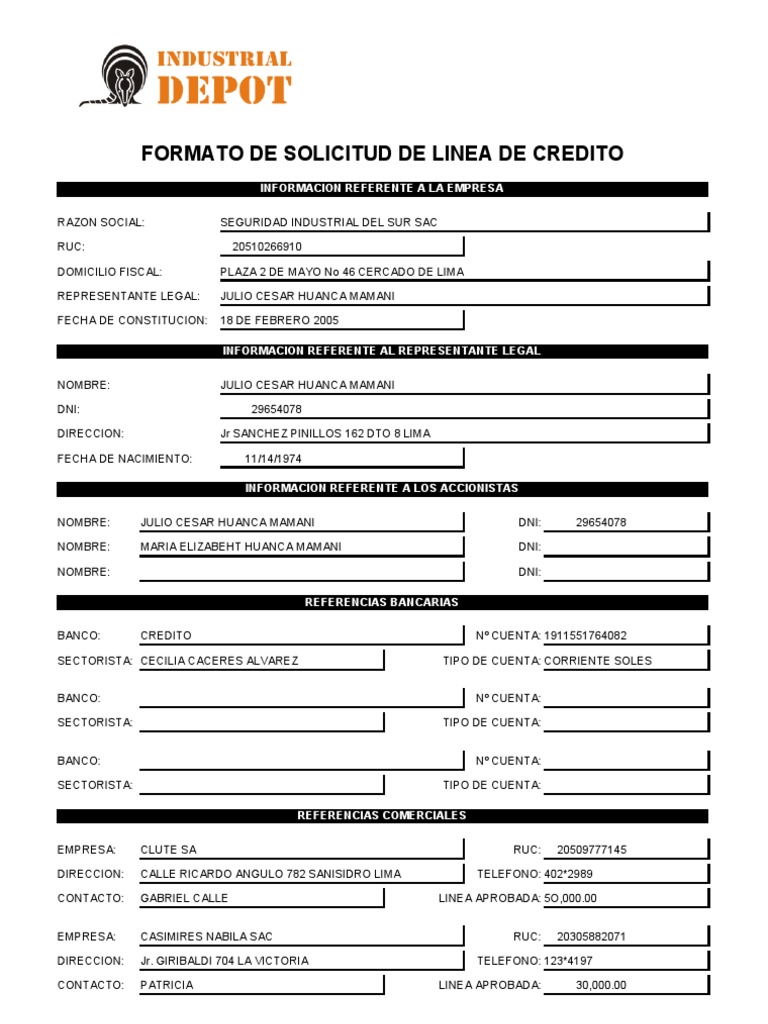 SOLICITUD DE CREDITO(1)