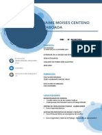 Curriculum Vitae Centeno