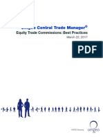 Omgeo Central Trade Manager: Equity Trade Commissions: Best Practices