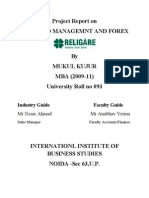 Final Project Report on Religare Securities