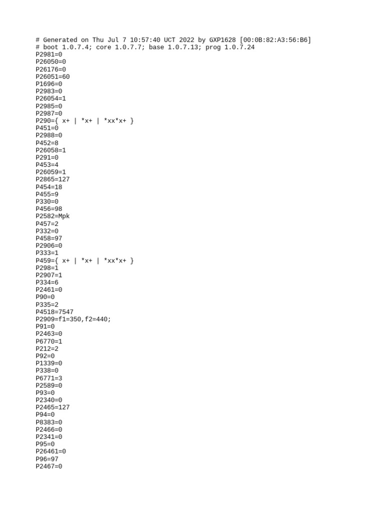 Config | PDF