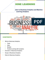 Lecture 1-2 Introduction to Business Analytics and Machine Learning Analytics