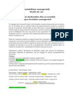 03 04 Seminar 3 Si 4 Studiu de Caz Implicatii Costuri Variabile Vs Fixe