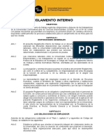 Reglamento Interno UCEM Universidad Centroamericana de Ciencias Empresariales