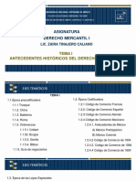 I. Antecedentes Históricos Del Derecho Mercantil