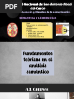 Semas y Lexemas en El Lenguaje