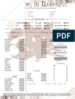 Werewolf Character Sheet Template