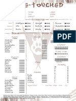 Werewolf Character Sheet Template