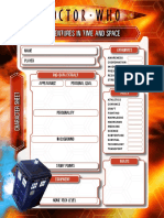 Character Sheet for Time and Space Adventures