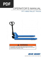 Operator'S Manual: FPT Hand Pallet Truck