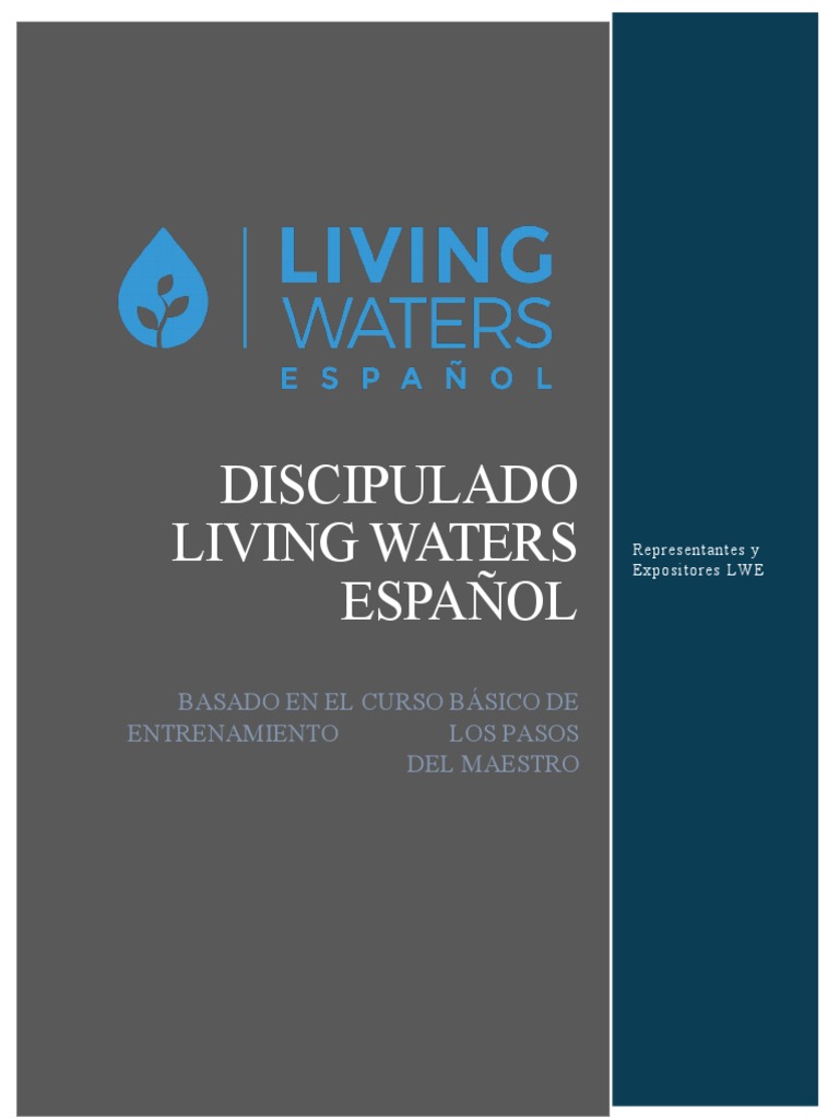 Discipulado Living Waters Español PDF Jesús Evangelio de Mateo